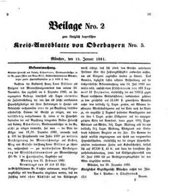 Königlich-bayerisches Kreis-Amtsblatt von Oberbayern (Münchner Intelligenzblatt) Dienstag 15. Januar 1861