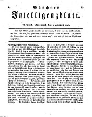 Münchner Intelligenzblatt Samstag 4. Februar 1797