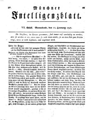 Münchner Intelligenzblatt Samstag 11. Februar 1797