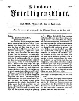 Münchner Intelligenzblatt Samstag 15. April 1797