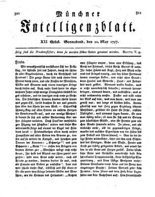 Münchner Intelligenzblatt Samstag 20. Mai 1797