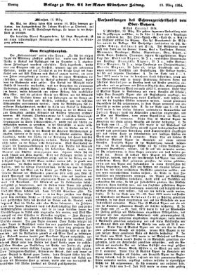 Neue Münchener Zeitung (Süddeutsche Presse) Montag 13. März 1854