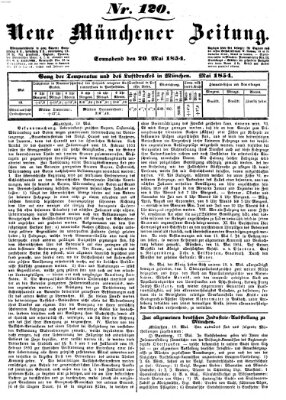 Neue Münchener Zeitung (Süddeutsche Presse) Samstag 20. Mai 1854