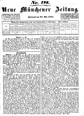 Neue Münchener Zeitung (Süddeutsche Presse) Mittwoch 24. Mai 1854