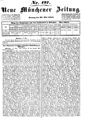 Neue Münchener Zeitung (Süddeutsche Presse) Sonntag 28. Mai 1854