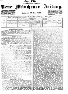 Neue Münchener Zeitung (Süddeutsche Presse) Freitag 23. März 1855