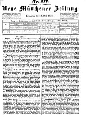 Neue Münchener Zeitung (Süddeutsche Presse) Donnerstag 17. Mai 1855