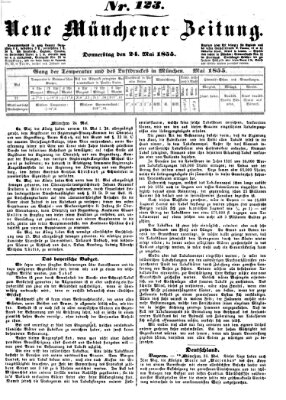 Neue Münchener Zeitung (Süddeutsche Presse) Donnerstag 24. Mai 1855