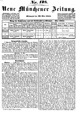 Neue Münchener Zeitung (Süddeutsche Presse) Mittwoch 30. Mai 1855