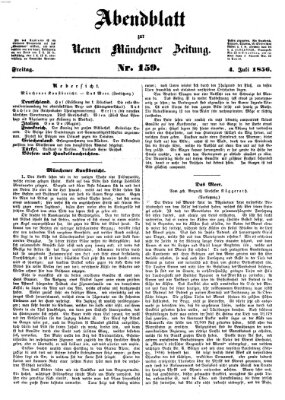 Neue Münchener Zeitung. Morgenblatt (Süddeutsche Presse) Freitag 4. Juli 1856