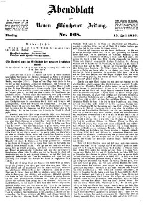 Neue Münchener Zeitung. Morgenblatt (Süddeutsche Presse) Dienstag 15. Juli 1856