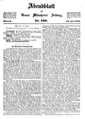 Neue Münchener Zeitung. Morgenblatt (Süddeutsche Presse) Mittwoch 16. Juli 1856