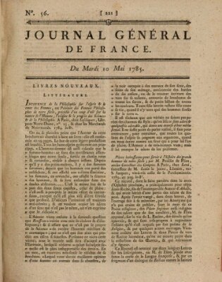 Affiches, annonces et avis divers ou Journal général de France (Affiches, annonces, et avis divers) Dienstag 10. Mai 1785