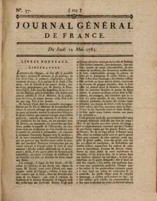 Affiches, annonces et avis divers ou Journal général de France (Affiches, annonces, et avis divers) Donnerstag 12. Mai 1785