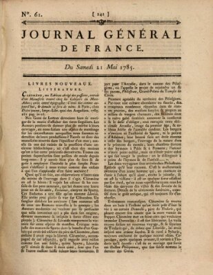 Affiches, annonces et avis divers ou Journal général de France (Affiches, annonces, et avis divers) Samstag 21. Mai 1785