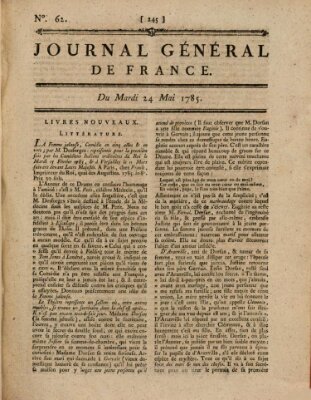 Affiches, annonces et avis divers ou Journal général de France (Affiches, annonces, et avis divers) Dienstag 24. Mai 1785