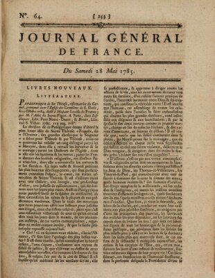 Affiches, annonces et avis divers ou Journal général de France (Affiches, annonces, et avis divers) Samstag 28. Mai 1785