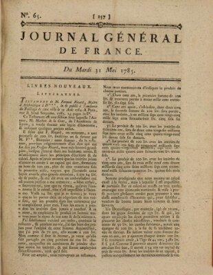 Affiches, annonces et avis divers ou Journal général de France (Affiches, annonces, et avis divers) Dienstag 31. Mai 1785