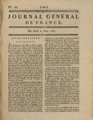 Affiches, annonces et avis divers ou Journal général de France (Affiches, annonces, et avis divers) Donnerstag 2. Juni 1785