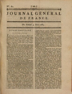 Affiches, annonces et avis divers ou Journal général de France (Affiches, annonces, et avis divers) Samstag 4. Juni 1785