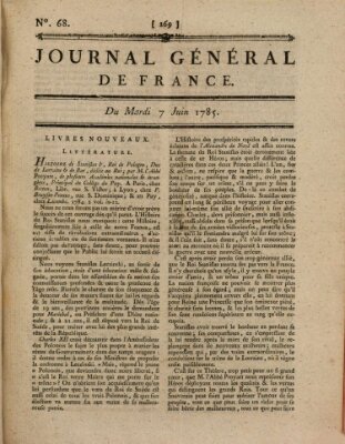 Affiches, annonces et avis divers ou Journal général de France (Affiches, annonces, et avis divers) Dienstag 7. Juni 1785