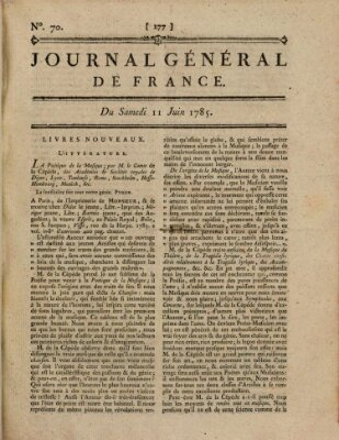 Affiches, annonces et avis divers ou Journal général de France (Affiches, annonces, et avis divers) Samstag 11. Juni 1785