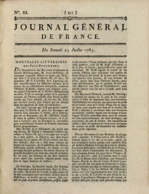 Affiches, annonces et avis divers ou Journal général de France (Affiches, annonces, et avis divers) Samstag 23. Juli 1785