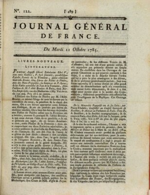 Affiches, annonces et avis divers ou Journal général de France (Affiches, annonces, et avis divers) Dienstag 11. Oktober 1785