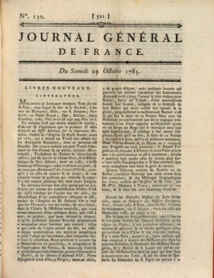 Affiches, annonces et avis divers ou Journal général de France (Affiches, annonces, et avis divers) Samstag 29. Oktober 1785