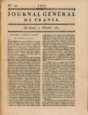 Affiches, annonces et avis divers ou Journal général de France (Affiches, annonces, et avis divers) Samstag 31. Dezember 1785