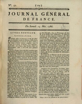 Affiches, annonces et avis divers ou Journal général de France (Affiches, annonces, et avis divers) Samstag 13. Mai 1786