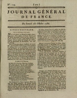 Affiches, annonces et avis divers ou Journal général de France (Affiches, annonces, et avis divers) Samstag 28. Oktober 1786