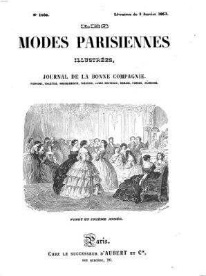 Les Modes parisiennes Samstag 3. Januar 1863