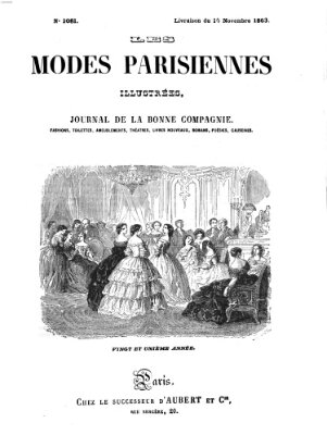 Les Modes parisiennes Samstag 14. November 1863