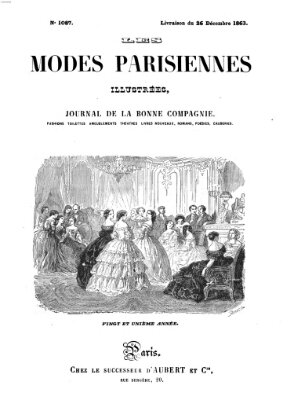 Les Modes parisiennes Samstag 26. Dezember 1863