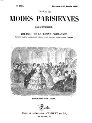 Les Modes parisiennes Samstag 13. Februar 1864