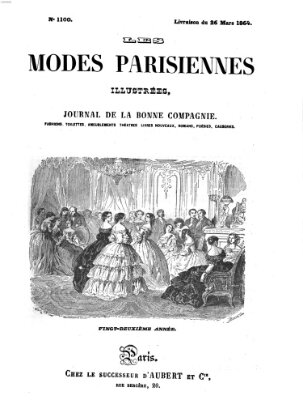 Les Modes parisiennes Samstag 26. März 1864