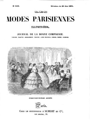 Les Modes parisiennes Samstag 25. Juni 1864