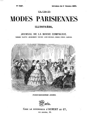 Les Modes parisiennes Samstag 1. Oktober 1864