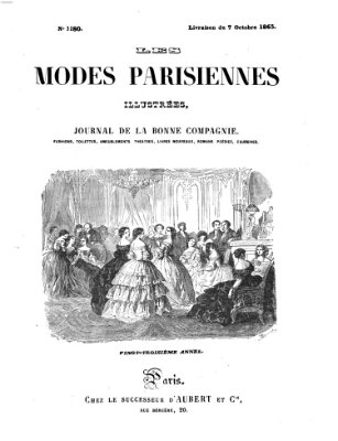 Les Modes parisiennes Samstag 7. Oktober 1865