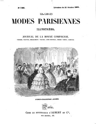 Les Modes parisiennes Samstag 21. Oktober 1865