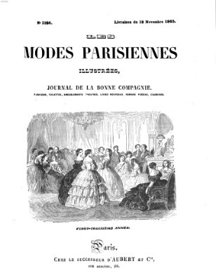 Les Modes parisiennes Samstag 18. November 1865