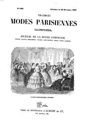 Les Modes parisiennes Samstag 25. November 1865