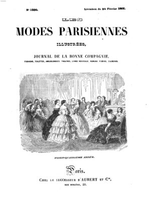 Les Modes parisiennes Samstag 24. Februar 1866