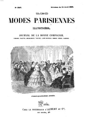 Les Modes parisiennes Samstag 14. April 1866