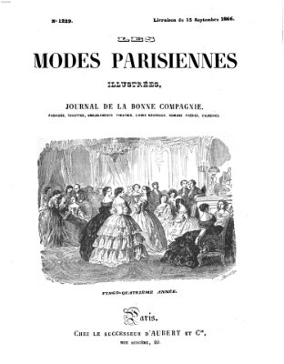 Les Modes parisiennes Samstag 15. September 1866