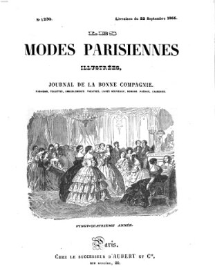 Les Modes parisiennes Samstag 22. September 1866