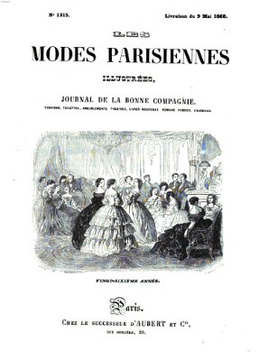 Les Modes parisiennes Samstag 9. Mai 1868