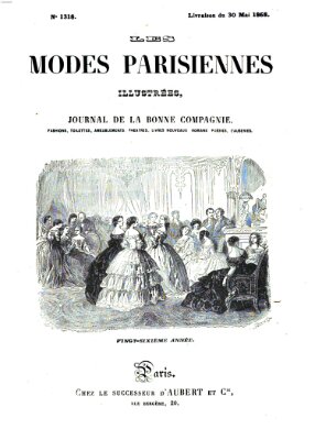 Les Modes parisiennes Samstag 30. Mai 1868