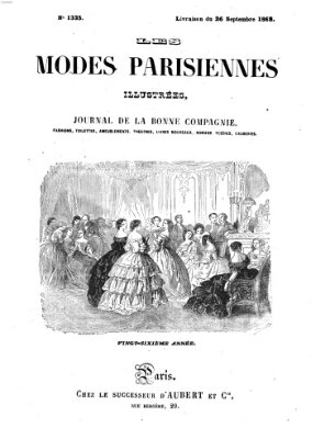 Les Modes parisiennes Samstag 26. September 1868